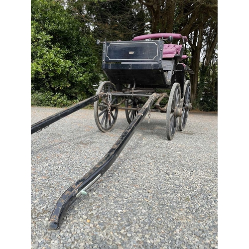 255 - A Swedish four-wheeled carriage or phaeton, early 20th century, the maker's label somewhat indistinc... 