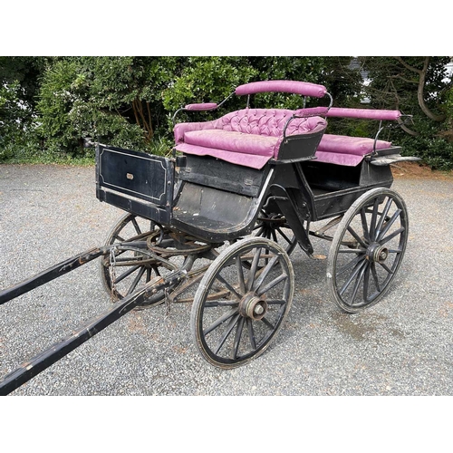 255 - A Swedish four-wheeled carriage or phaeton, early 20th century, the maker's label somewhat indistinc... 