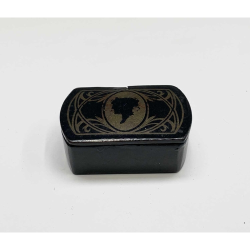 273 - A collection of eight assorted Victorian snuff boxes, the largest 9.5cm wide.