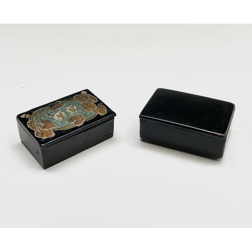 273 - A collection of eight assorted Victorian snuff boxes, the largest 9.5cm wide.