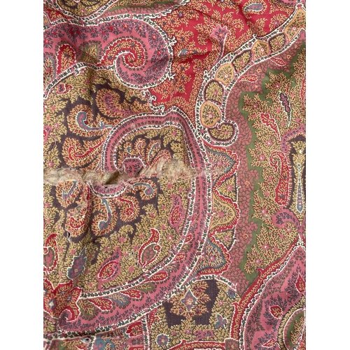 2838 - Vintage Liberty paisley fabric - a set of large sofa cushion covers, and four small cushion covers, ... 