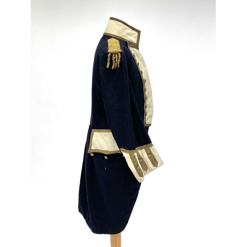 2858 - A late 18th to early 19th century British Naval Captain's tailcoat jacket. 46cm across back under ar... 