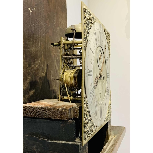 2919 - A walnut marquetry longcase clock, the early 18th century eight day movement signed 'Nat(haniel) Sed... 