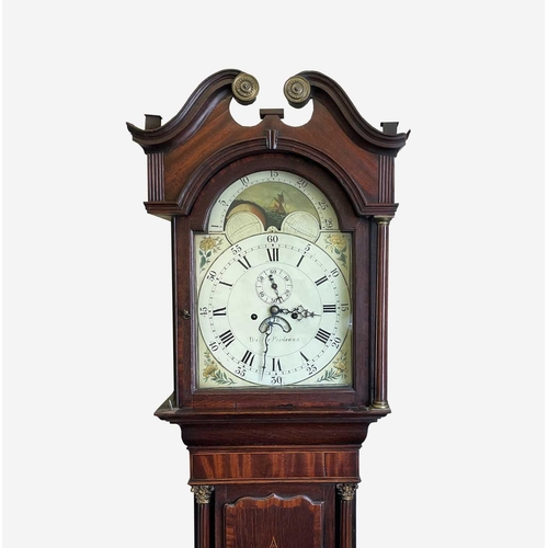 2920 - A George III oak and mahogany eight day longcase clock, the 33.3cm arched painted dial signed 'Walte... 