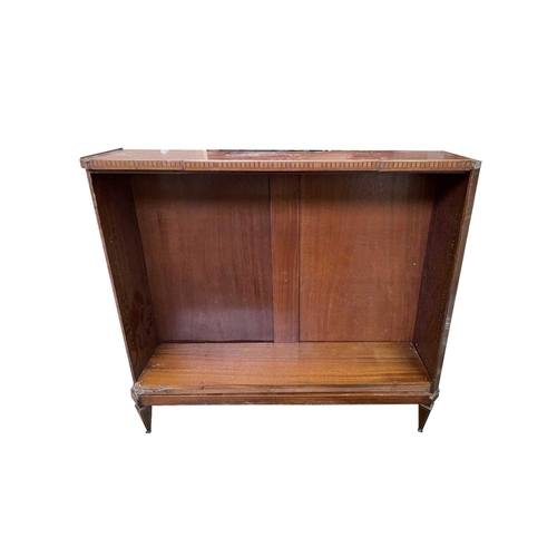 3010 - An inlaid mahogany open bookcase, early 20th century, height 92cm, width 101cm, depth 29cm. Provenan... 