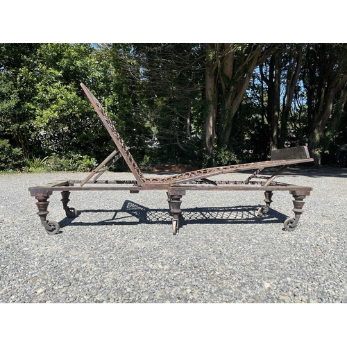 3034 - A Victorian mahogany military campaign bed, circa 1880, by Robinson & Sons of Ilkley, both stamped a... 