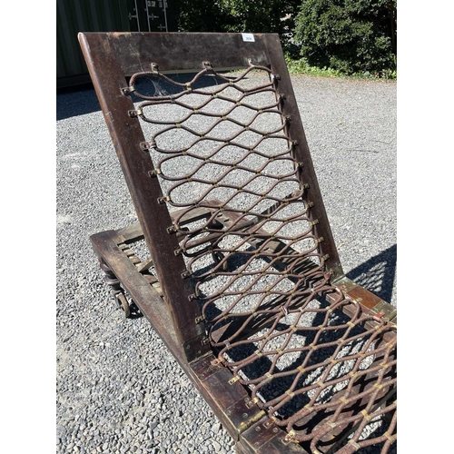 3034 - A Victorian mahogany military campaign bed, circa 1880, by Robinson & Sons of Ilkley, both stamped a... 