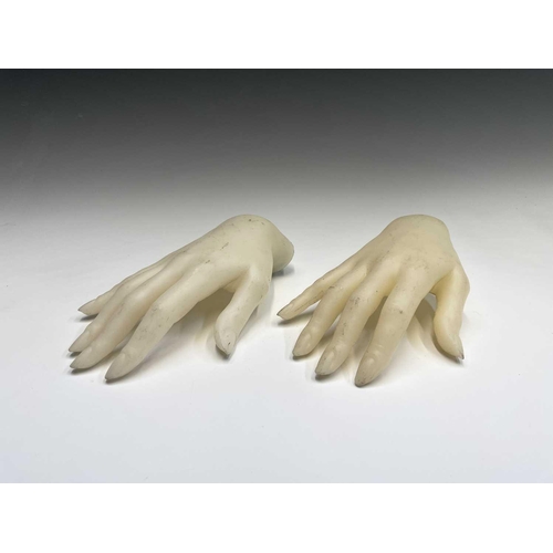 308 - Two mannequin hands. Length 22cm.