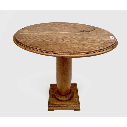 3161 - An early 20th century oak ship's table. Height 63cm, width 62.5cm, depth 45cm.