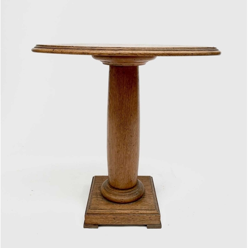 3161 - An early 20th century oak ship's table. Height 63cm, width 62.5cm, depth 45cm.