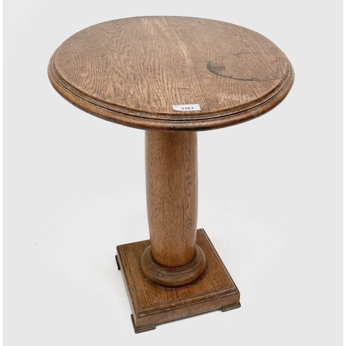 3161 - An early 20th century oak ship's table. Height 63cm, width 62.5cm, depth 45cm.