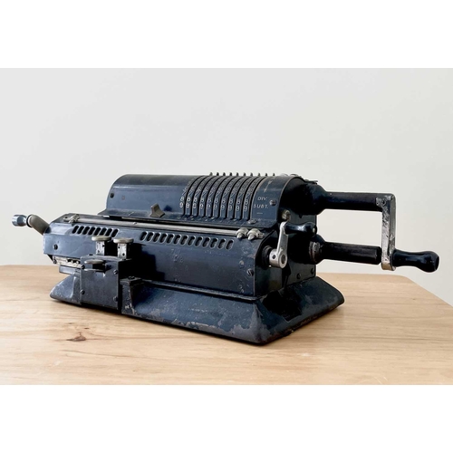 346 - A vintage Odhner, Swedish mechanical calculator, width 38cm.