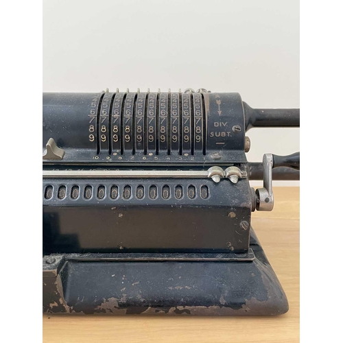 346 - A vintage Odhner, Swedish mechanical calculator, width 38cm.