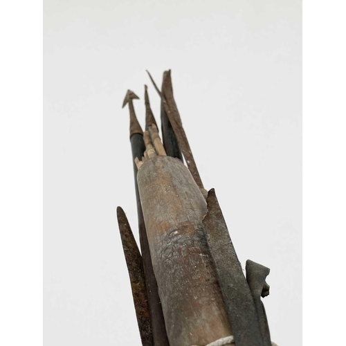 352 - Quiver of arrows, spears (possibly native), etc