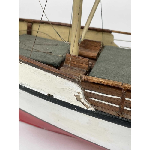 355 - A 20th century model of Scillonian II. Length 98cm.