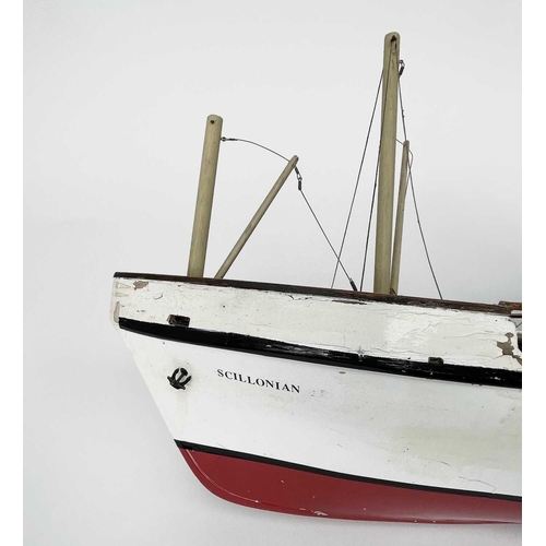 355 - A 20th century model of Scillonian II. Length 98cm.