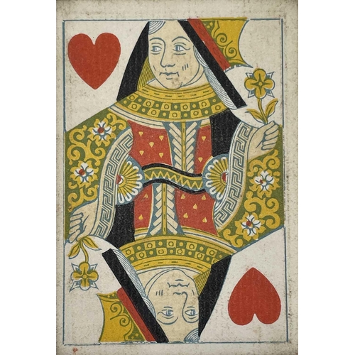 357 - A set of De La Rue & Co playing cards, with black and gilt backs, 9.4X6.4cm. Provenance: Michael Tre... 