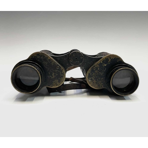 423 - A pair of military stereo 6X30 binoculars, by The US Naval Gun Factory optical shop annex, together ... 