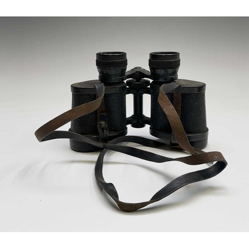 425 - A pair of Newbold & Bulford 8X30 binoculars, cased, together with other binoculars and a Photax supe... 