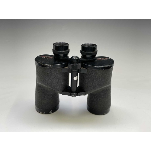 425 - A pair of Newbold & Bulford 8X30 binoculars, cased, together with other binoculars and a Photax supe... 