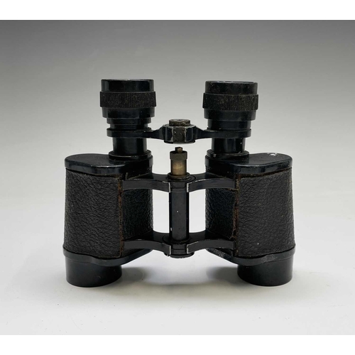 425 - A pair of Newbold & Bulford 8X30 binoculars, cased, together with other binoculars and a Photax supe... 