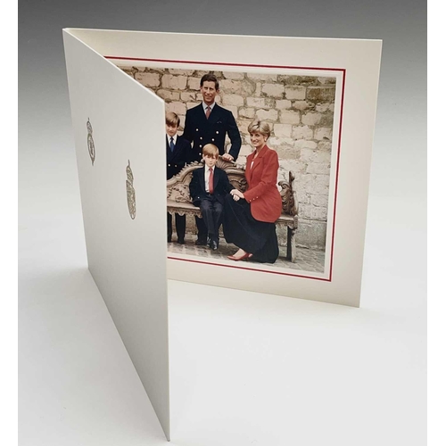 433 - Three Royal Christmas cards, two signed jointly by the Prince & Princess of Wales, one signed by sin... 