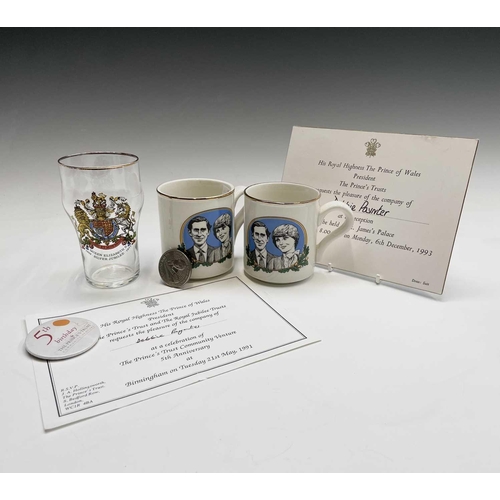 434 - Three invitations to Kensington Palace, St. James's Palace and 5 Year Celebration of the Prince's Tr... 