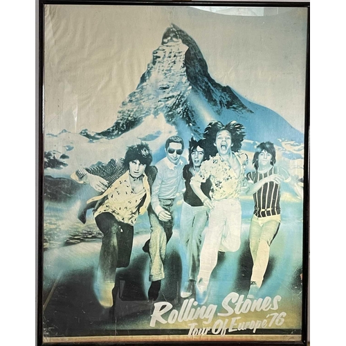 463 - Rolling Stones posters - 4 framed, 2 unframed, and including a Thunder Birds poster, the largest 101... 