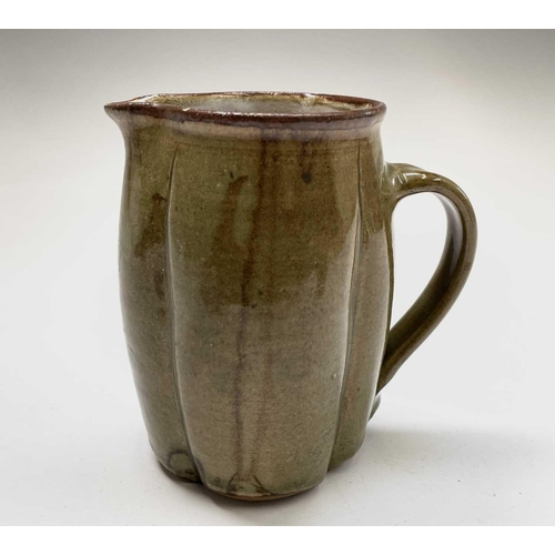 809 - Alan Brough, A studio pottery jug, with incised decoration, impressed seal mark, height 13.5cm, anot... 