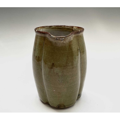 809 - Alan Brough, A studio pottery jug, with incised decoration, impressed seal mark, height 13.5cm, anot... 