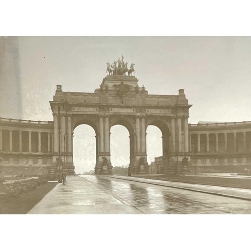 83 - A group of approximately 80 lantern slides, mainly Belgium, contained in a lacquered tin.