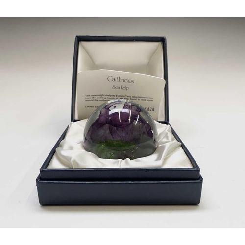 847 - Fifteen Caithness limited edition paperweights, comprising 'Sea Kelp', 'Sea Orchid', 'Space Flower',... 