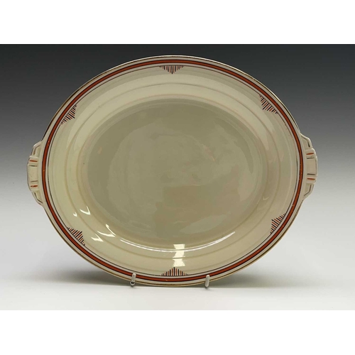 849 - An Art Deco period Grindley dinner service comprising two tureens, width 28cm, two smaller tureens w... 