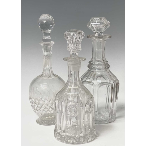 913 - A collection of Georgian and Victorian glass decanters (box). Provenance: Michael Trethewey. A Gentl... 