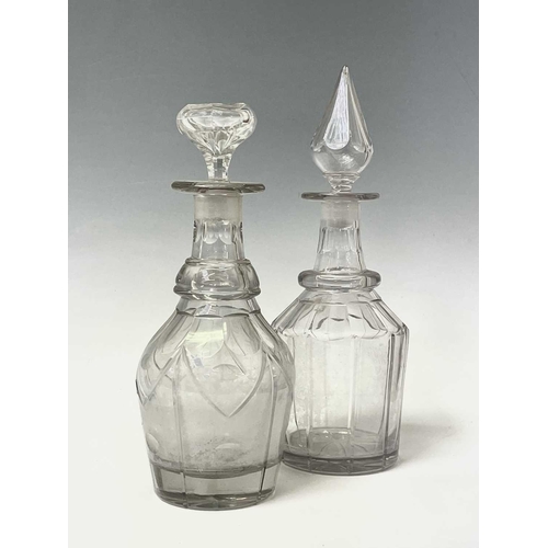 913 - A collection of Georgian and Victorian glass decanters (box). Provenance: Michael Trethewey. A Gentl... 