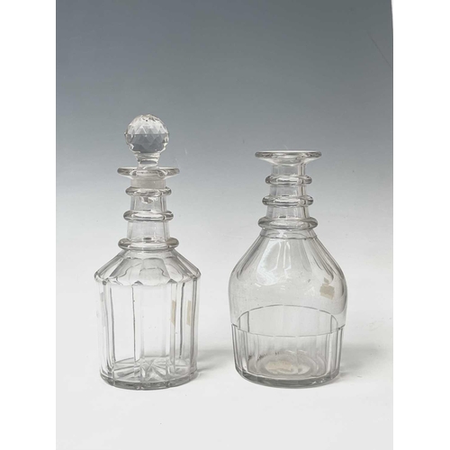 913 - A collection of Georgian and Victorian glass decanters (box). Provenance: Michael Trethewey. A Gentl... 