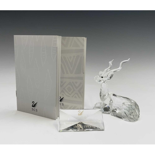 942 - Three Swarovski Crystal Society ornaments from the 'Inspiration Africa Series', 'The Elephant', Annu... 