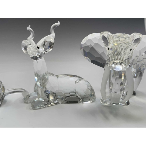 942 - Three Swarovski Crystal Society ornaments from the 'Inspiration Africa Series', 'The Elephant', Annu... 