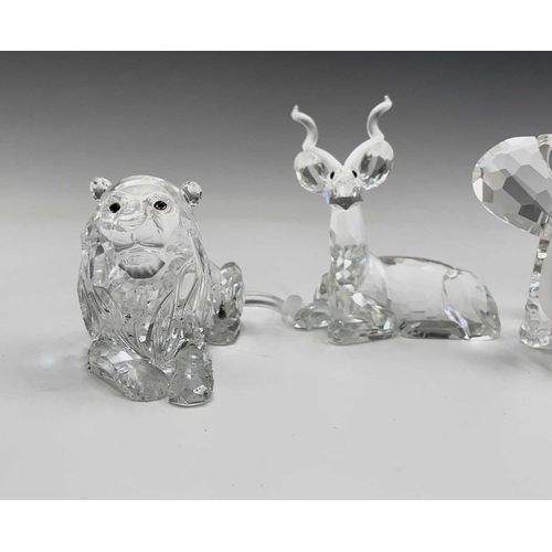 942 - Three Swarovski Crystal Society ornaments from the 'Inspiration Africa Series', 'The Elephant', Annu... 