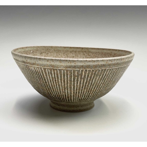 945 - Studio pottery, to include a Clive Blackmore Rinsey pottery bowl, diameter 25cm, three other bowls, ... 