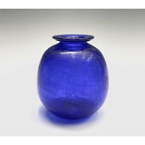 953 - A Peter St Clair studio glass vase, signed and dated 1990 to base. Height 12cm.