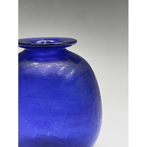 953 - A Peter St Clair studio glass vase, signed and dated 1990 to base. Height 12cm.