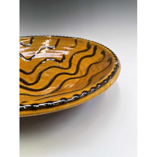 960 - A John Reeve (1929-2012, ex Longlands Pottery, Hennock, Devon, c. 1968-1970) slip decorated earthenw... 