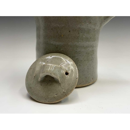 961 - A John Reeve (1929-2012, ex Longlands Pottery, Hennock, Devon, c. 1968-1970) stoneware teapot with b... 