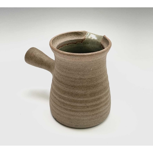 965 - Amanda BRIER (b. 1978) Leach pottery jug with crackle glaze 11cm in height, five David LEACH example... 