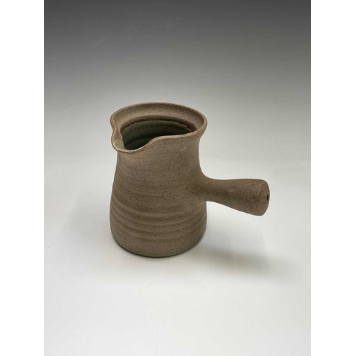 965 - Amanda BRIER (b. 1978) Leach pottery jug with crackle glaze 11cm in height, five David LEACH example... 