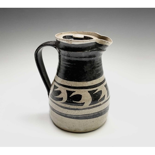 969 - Ian BOX, Trevillian Cornish Studio Pottery, comprising of a plant pot 14cm high and 17cm in diameter... 