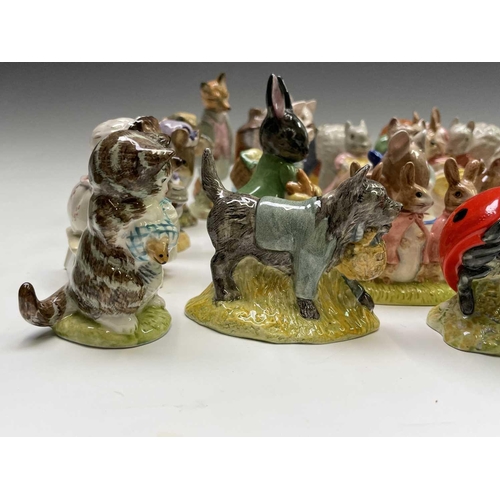 973 - A collection of twenty-eight Royal Albert Beatrix Potter figures (box).