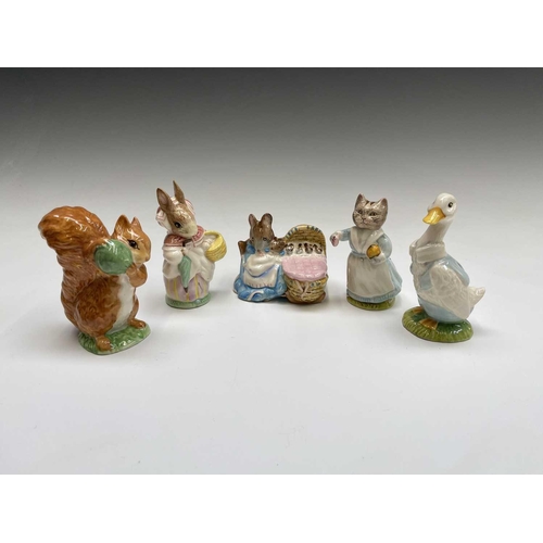 973 - A collection of twenty-eight Royal Albert Beatrix Potter figures (box).