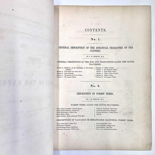 100 - BOTANICAL and AMERICAN INTEREST. 'Report on the Botany of the Expedition,' by J. M. Bigelow, part V ... 